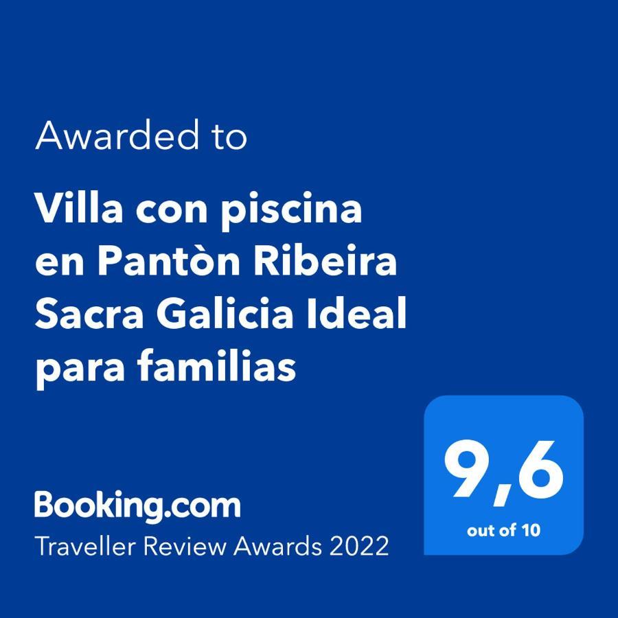 Villa Con Piscina En Panton Ribeira Sacra Galicia Ideal Para Familias Exterior foto